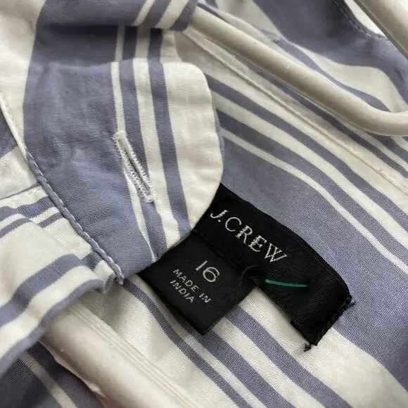 J. Crew Blue and White Striped Blouse - Picture 5 of 11